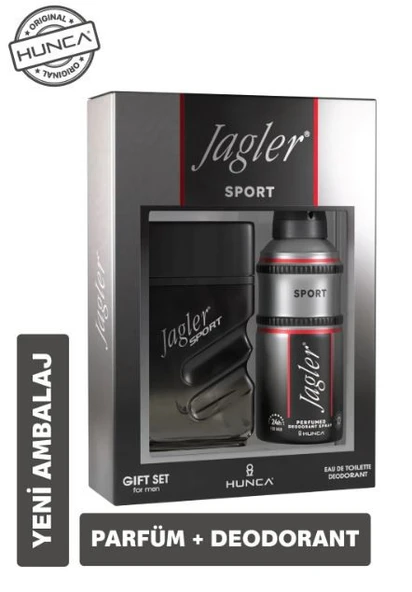 Jagler Sport Erkek Parfüm Seti ( Parfüm Edt 90 ml Deodorant 150 ml ) ürün görseli 1