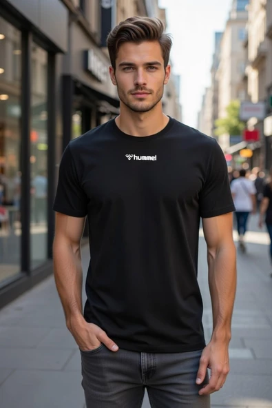 hummel Mese 912030-2001 Siyah Erkek T-Shirt ürün görseli 1