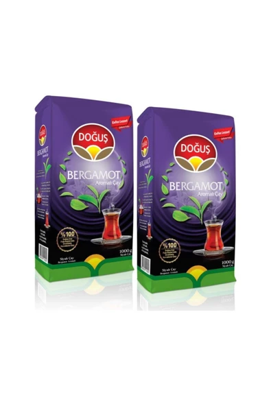 Doğuş Çay Bergamot Aromalı Siyah Çay 1 kg (2 adet) ürün görseli 1