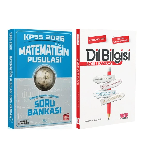 CBA Akademi 2026 KPSS Matematik ve AKM Dil Bilgisi Soru Bankası Seti 2 Kitap ürün görseli 1