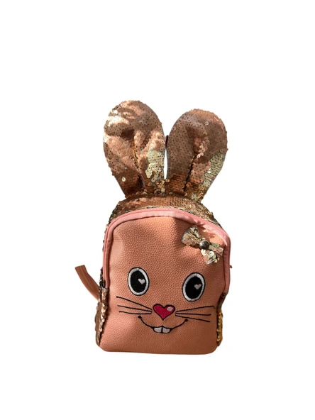 TAVŞAN FİGÜRLÜ PULLU ÇOCUK SIRT ÇANTASI EN 21 CM BOY 14 CM ürün görseli 1