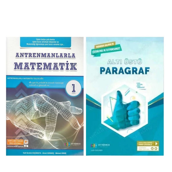 Antrenmanlarla Matematik 1 ve Paragraf Soru Bankası Seti 2 Kitap ürün görseli 1