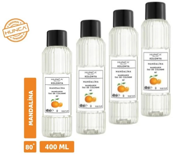 Mandalina Kolonyası 400 ml, Ferahlatıcı Koku, Kalıcı Etki 4 ADET ürün görseli 1