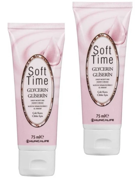Hunca Care Soft Time Gliserinli, Yoğun Nemlendiricili 2 ADET El Kremi 75 ml ürün görseli 1
