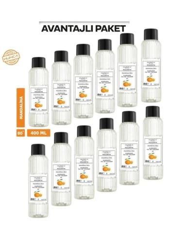 Mandalina Kolonyası 400 ml, Ferahlatıcı Koku, Kalıcı Etki 12 ADET ürün görseli 1