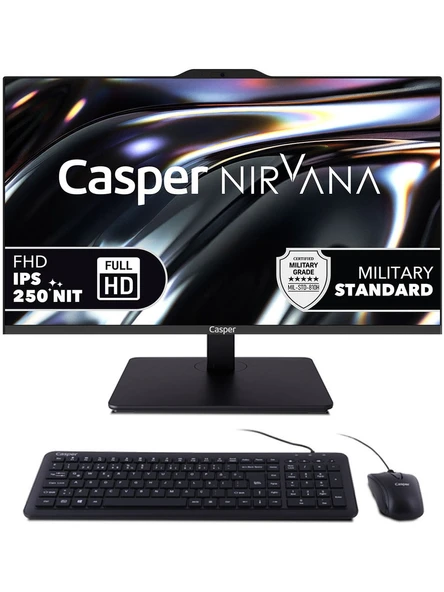 Casper Nirvana A80.1342-BV00X-V-S i5-13420H 16 GB 500 GB SSD UHD Graphics 23.8 Full HD All in One PC ürün görseli 1