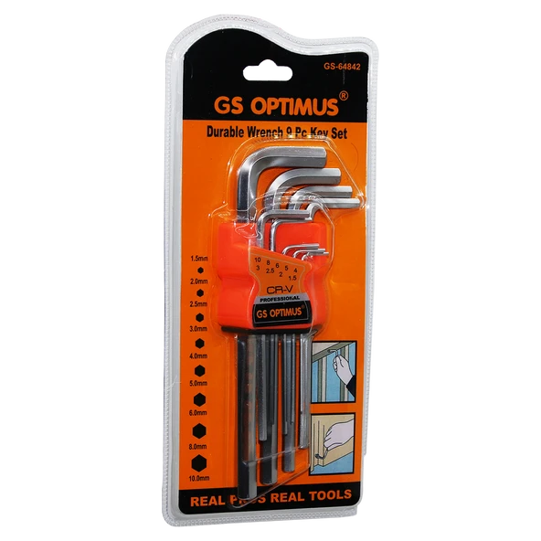 9 PARÇA  KROM UZUN - DÜZ ALYAN 180MM (5433) ürün görseli 1