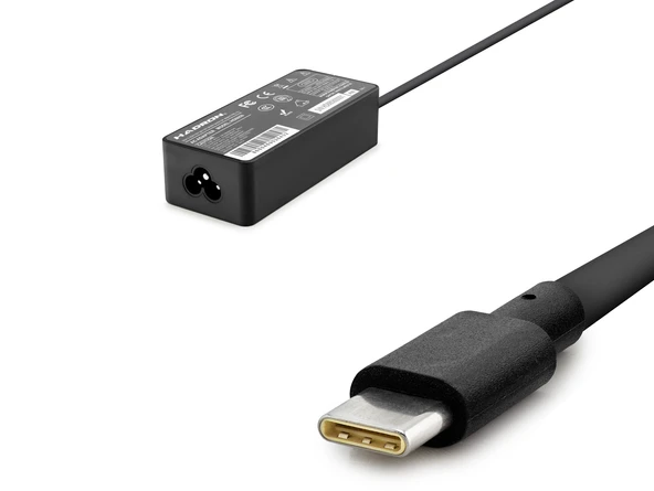 20V 3.25A 65W Laptop Adaptörü - Type-C - Apple Asus Dell Uyumlu - Siyah HD8858 ürün görseli 1