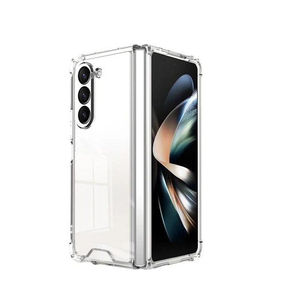Galaxy Z Fold 5 Kılıf Köşeleri Airbagli Anti Shock Silikon ürün görseli 1