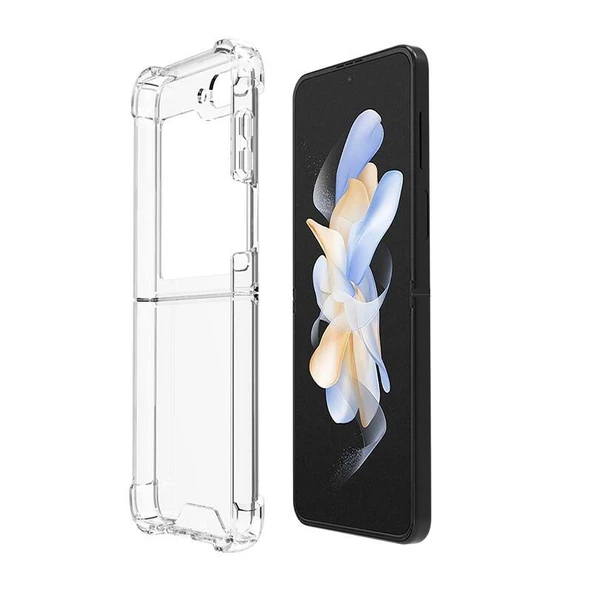 Galaxy Z Flip 5 Kılıf Köşeleri Airbagli Anti Shock Silikon ürün görseli 1