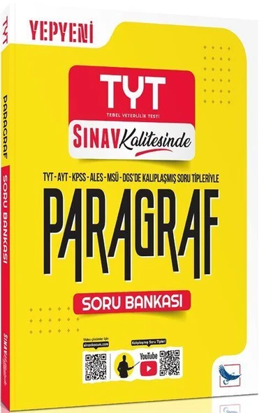 TYT AYT KPSS ALES MSÜ DGS Paragraf Soru Bankası Sınav Kalitesinde Sınav Yayınları ürün görseli 1