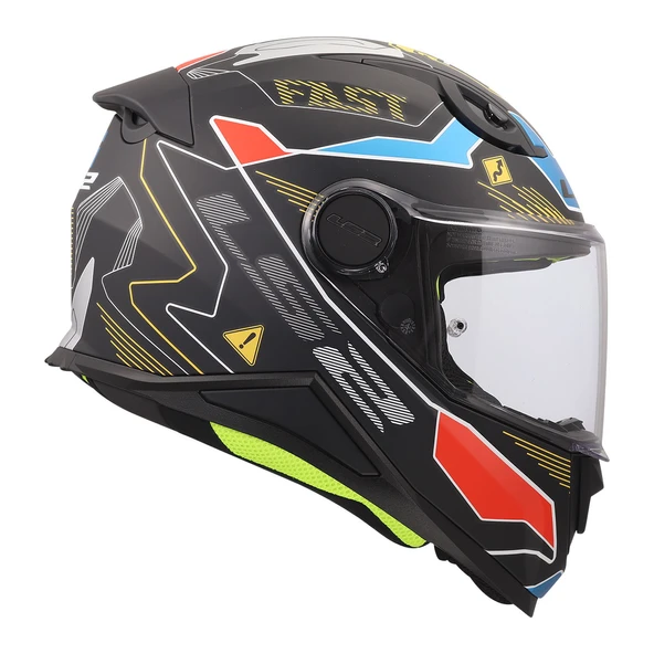 LS2 FF812 Kıd Zero Gri-Kırmızı Çocuk Kapalı Motosiklet Kaskı ürün görseli 1