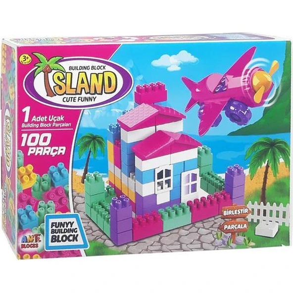 Asya Oyuncak Ant Blocks 100 Parça Island Lego Ant010 ürün görseli 1