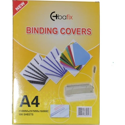 Bafix A-4 Pvc Cilt Kapağı 160 Micron Siyah 106820 100 Lü (1 Paket 100 Adet) ürün görseli 1