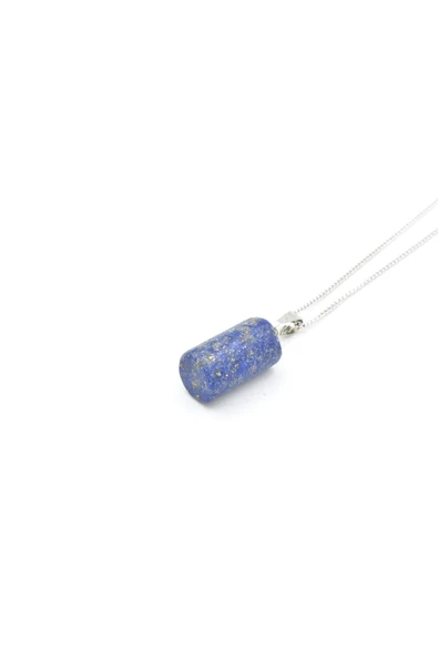 Hakiki Doğal Lapis Lazuli Taşı Kolye Ucu ürün görseli 1