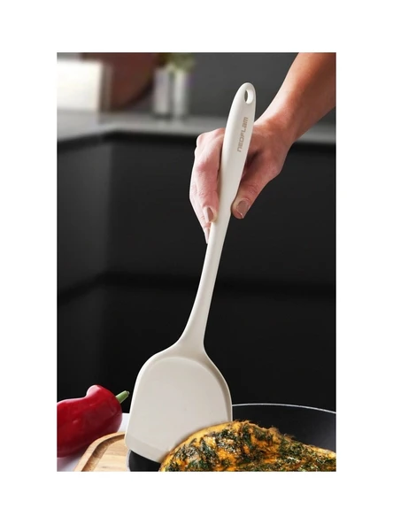 Si̇li̇kon Bej Geni̇ş Spatula ürün görseli 1