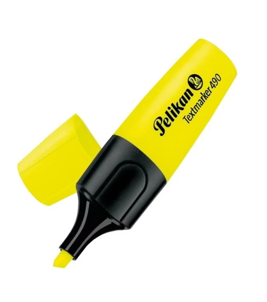 Pelikan 490 Fosforlu Kalem İşaret Kalemi 1-5 Mm Sarı (10 Lu Kutu) ürün görseli 1