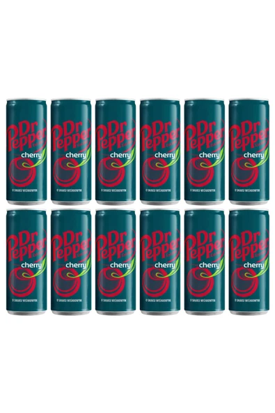 Dr. Pepper Dr Pepper Cherry Karışık Aromalı Gazlı Içecek 12 X 330 Ml ürün görseli 1