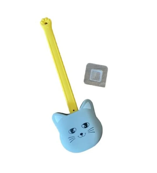 Kedi Tasarımlı Ergonomik Tuvalet Fırçası ürün görseli 1
