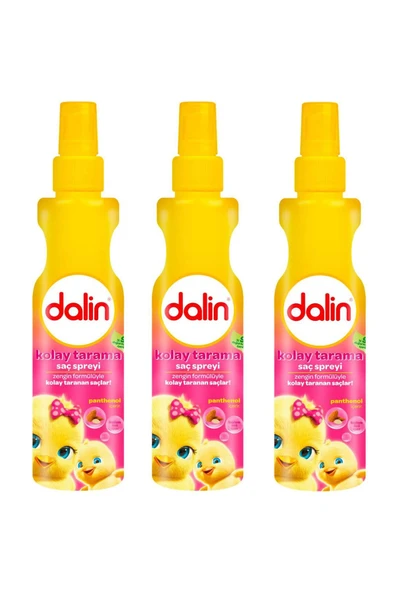 Dalin Badem Özlü Kolay Tarama Saç Spreyi 200 ml 3 ADET ürün görseli 1
