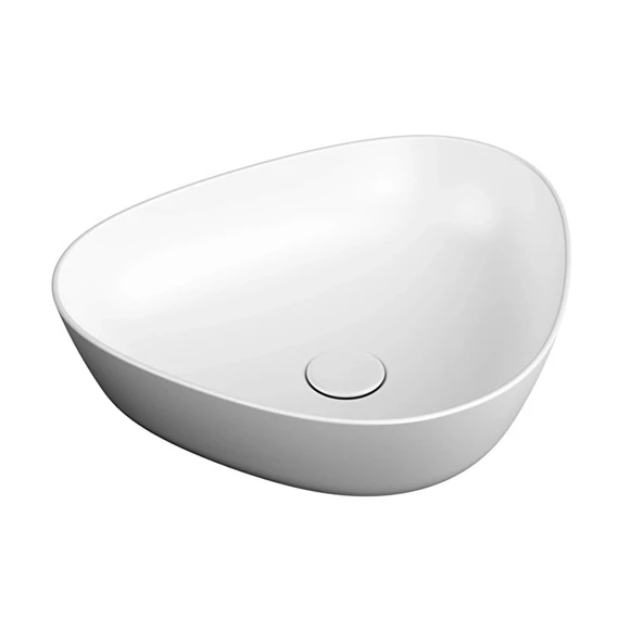 VitrA Plural Üçgen Çanak Lavabo 47x40 cm Mat Beyaz 7812B401-0016 ürün görseli 1