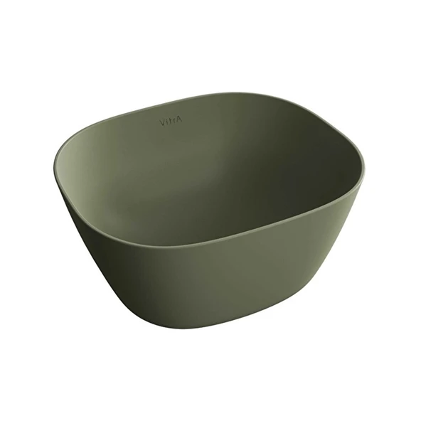 VitrA Plural Çanak Lavabo 45x38 cm Mat Yosun Yeşili 7811B475-0016 ürün görseli 1