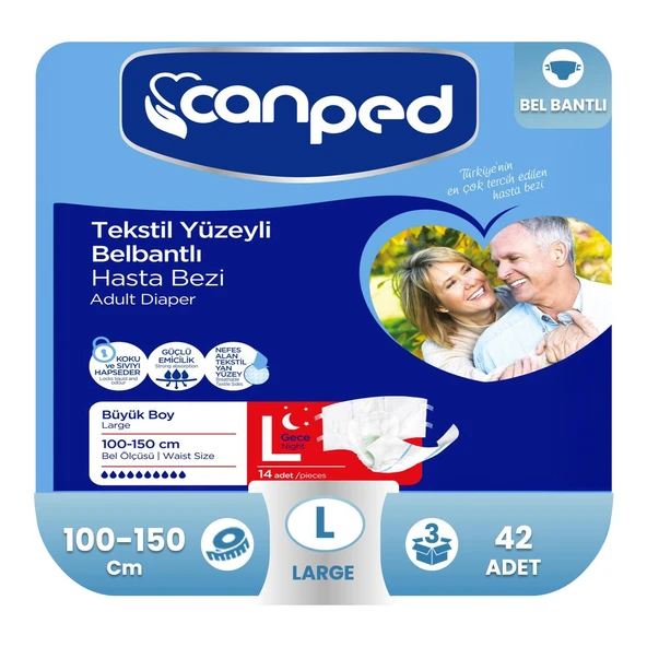 Canped Belbantlı Gece Eko L-Large Beden 42 Adet ürün görseli 1