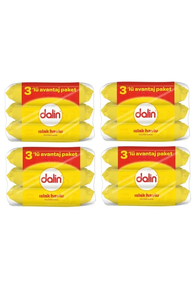 Dalin Islak Mendil 56 3'lü Paket (168 adet) X 4 Adet ürün görseli 1