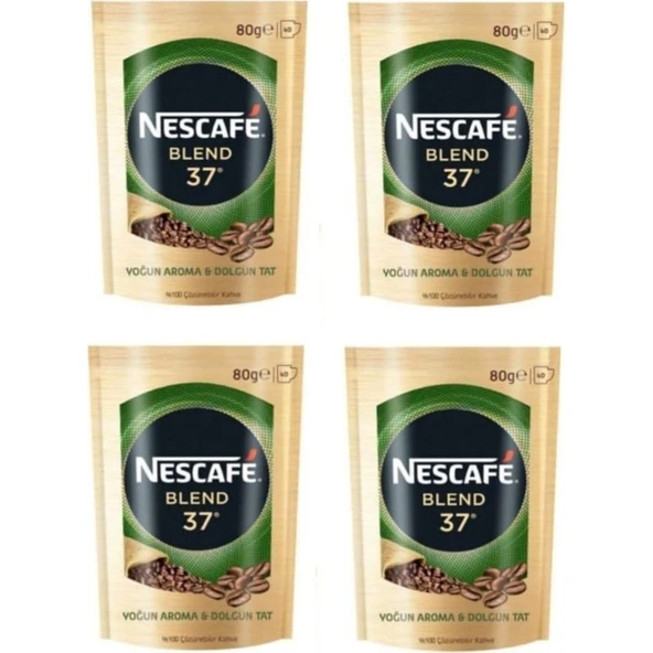 Nescafe Blend Çözünebilir Kahve 4 x 80 gr ürün görseli 1