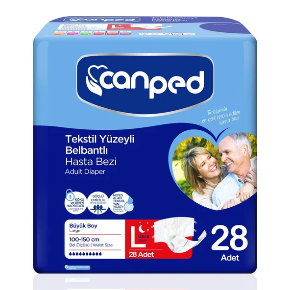 Canped Belbantlı Gece Eko L-Large Beden 28 Adet ürün görseli 1