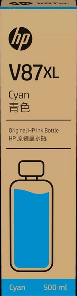 7FN95A  HP V87XL 500-ml Cyan Mürekkep Dolum Şişesi ürün görseli 1