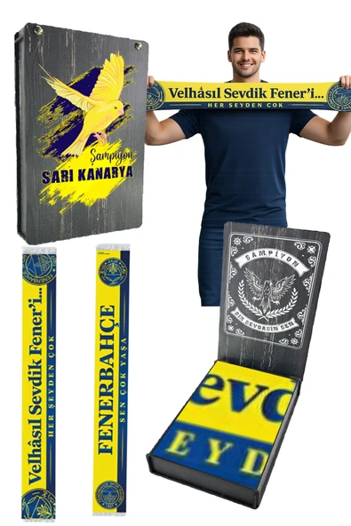 UNISEX VELHASIL SEVDİK FENERİ ŞAL UV KUTU HEDİYELİ ürün görseli 1