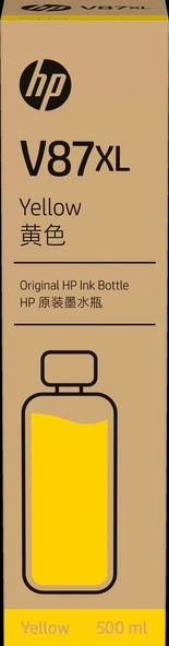7FN96A HP V87XL 500-ml Sarı Mürekkep Dolum Şişesi ürün görseli 1