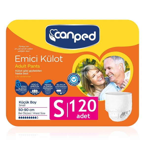 Canped Emici Külot S-Small Beden 120 Adet ürün görseli 1