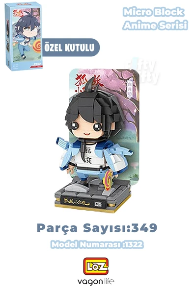 Loz Micro Anime Serisi 1322 Modeli 349 Parça Dekoratif Oyuncak Yapım Seti Yapı Blok FFLZ-1322 ürün görseli 1