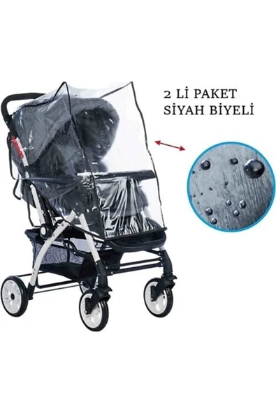 New Perle Concept Lüx Concept Bebek Çocuk Arabası Puset Baston Yağmurluğu Rüzgarlığı Lüx Yağmurluk Rüzgarlık ürün görseli 1