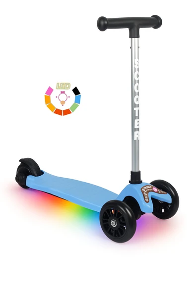 Tois LED Işıklı Lumi Scooter – Direksiyondan Yön Verilebilen, Yükseklik Ayarlı 3 Tekerlekli Çocuk Scooter ürün görseli 1