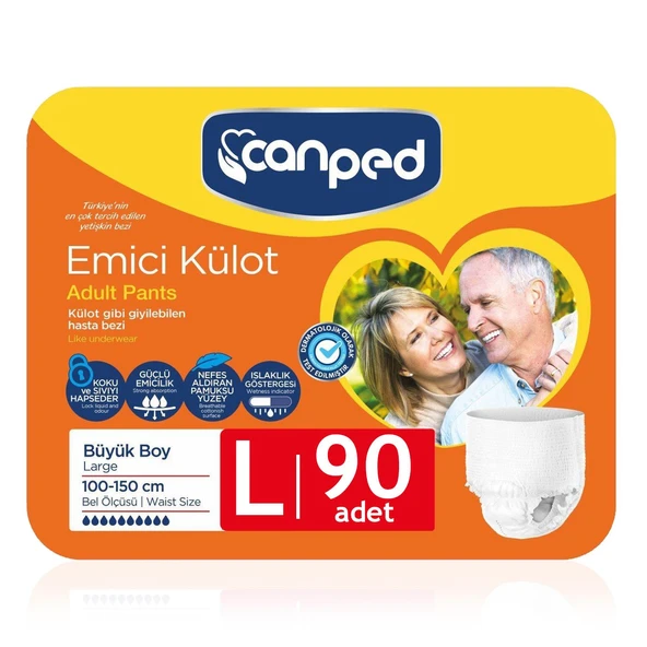 Canped Emici Külot L-Large Beden 90 Adet ürün görseli 1