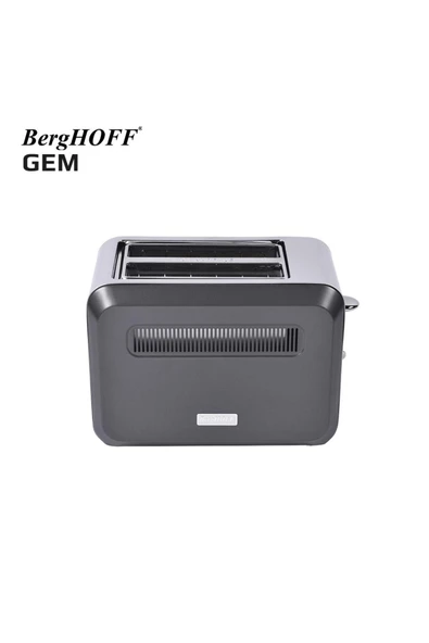 Berghoff Gem Tıtan Parlak Gümüş Gri Iki Dilim Ekmek Kızartma Makinesi ürün görseli 1