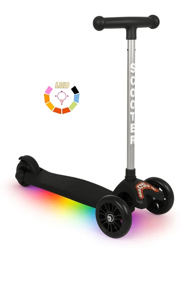 Tois LED Işıklı Lumi Scooter – Direksiyondan Yön Verilebilen, Yükseklik Ayarlı 3 Tekerlekli Çocuk Scooter ürün görseli 1
