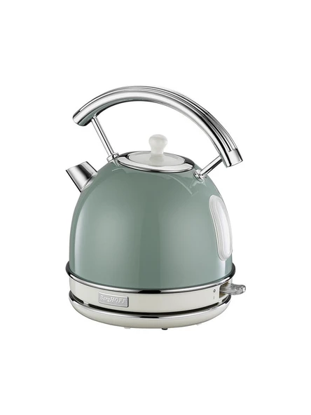 Berghoff Gem Retro 1.7 Litre Mint Yeşil Yuvarlak Su Isıtıcısı ürün görseli 1