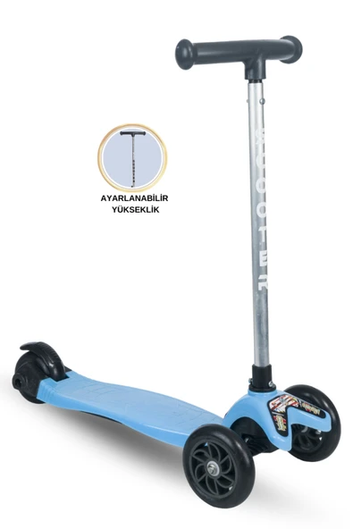 Tois Joy 3 Tekerlekli Yükseklik Ayarlı Scooter ürün görseli 1