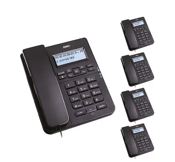 Karel TM145 Siyah Ekranlı Masaüstü Kablolu Telefon 5'li ürün görseli 1