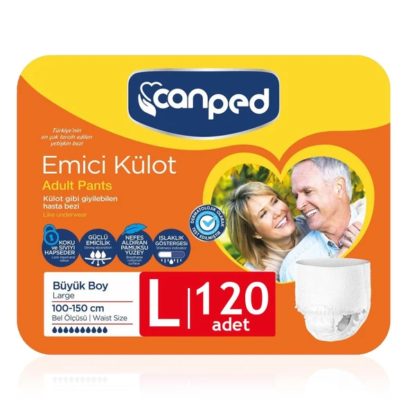 Canped Emici Külot L-Large Beden 120 Adet ürün görseli 1