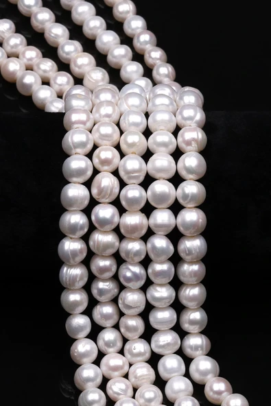 İnci Doğal Taş Dizi 9 x 10 mm Özel Kesim - DZ-0890 ürün görseli 1