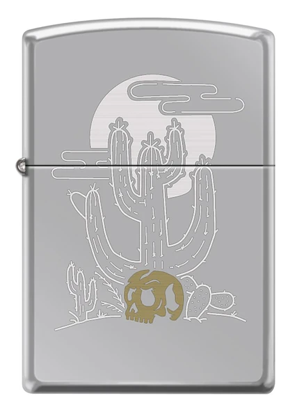 Zippo Cactus And Skull Dizayn Çakmak ürün görseli 1