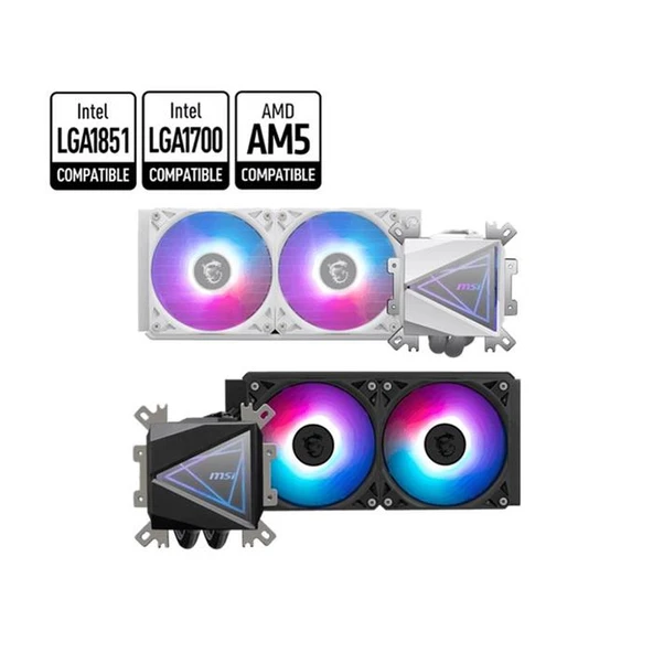 MSI MAG CORELIQUID I240 240 mm Sıvı İşlemci Soğutucusu SİYAH ürün görseli 1