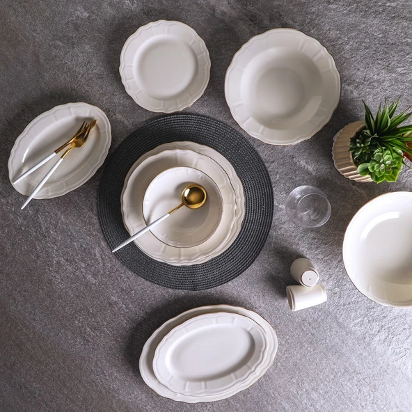 Aryıldız Tiffany Gold 60 Parça Yemek Takımı ürün görseli 1