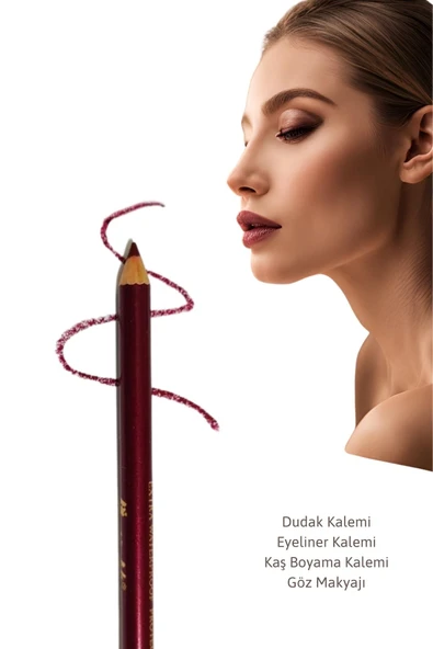 1 Ad Mürdüm Suya Dayanıklı Dudak Kalemi Eyeliner Kalemi Kaş Boyama Göz Altı Makyaj Kalemi Seti ürün görseli 1