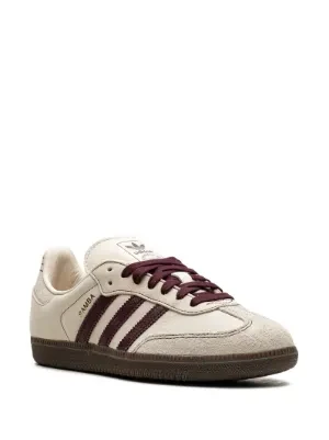adidas Samba OG Wonder White Maroon - Resim 7